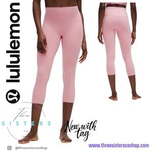 Lululemon Align High Rise Crop 23” in Pink Tide Sold Out New with tag